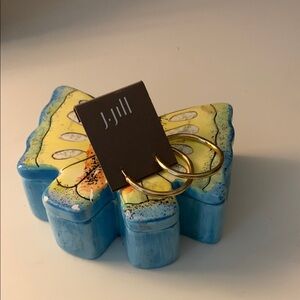 J. Jill Blue and Yellow Decorative Accents Earring